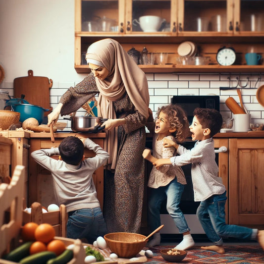 maman cuisine avec enfant a bas âges bas ages